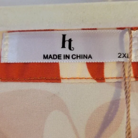 NWT Hotouch Sun Tropical Dress Coastal Boho Pockets Size 2XL - Picture 4 of 7